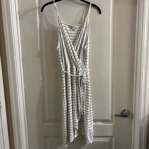 41 Hawthorn Black and White Striped Midi Dress